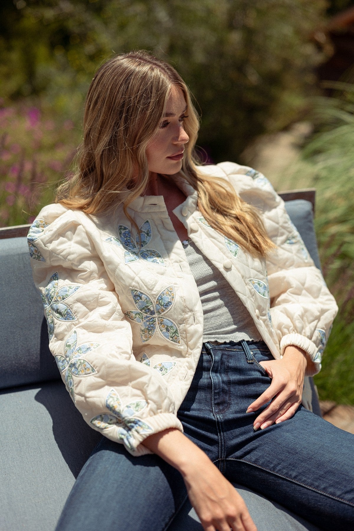 FLORAL PATCHWORK JACKET