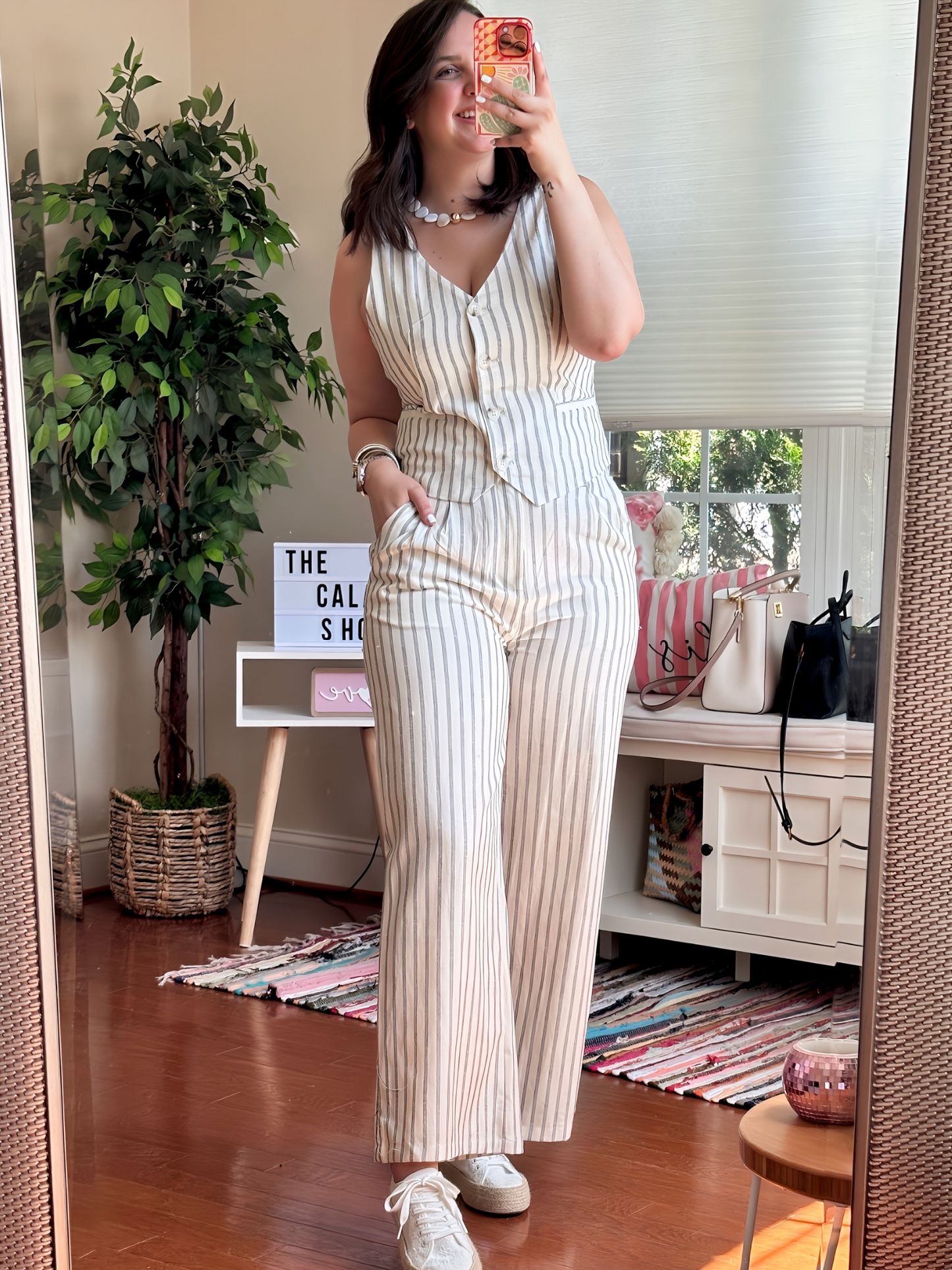 ANTONIA STRIPE LINEN SET