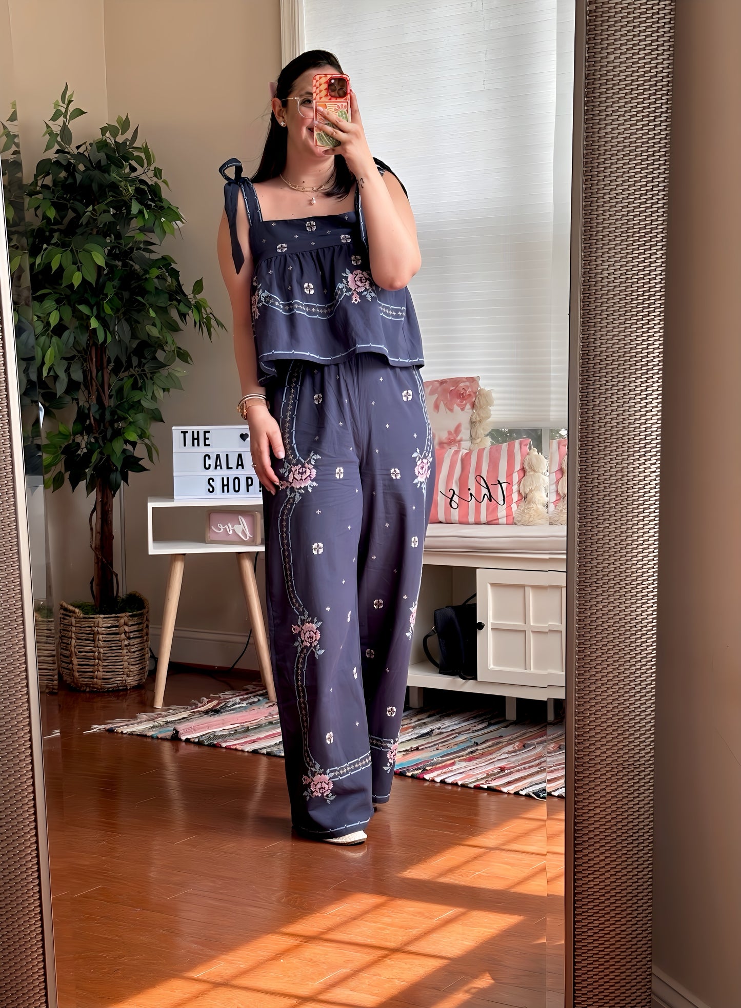 ROSE CHARCOAL BLUE SET