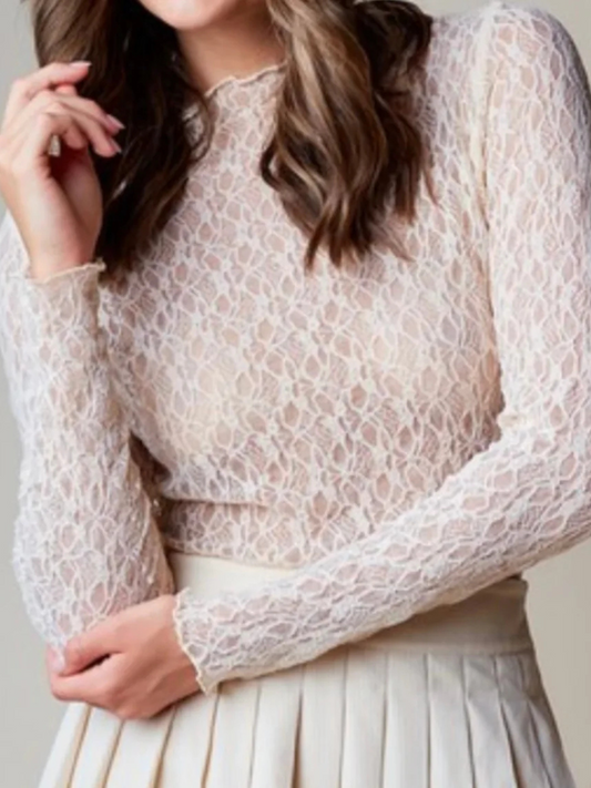 SHEER MESH TOP