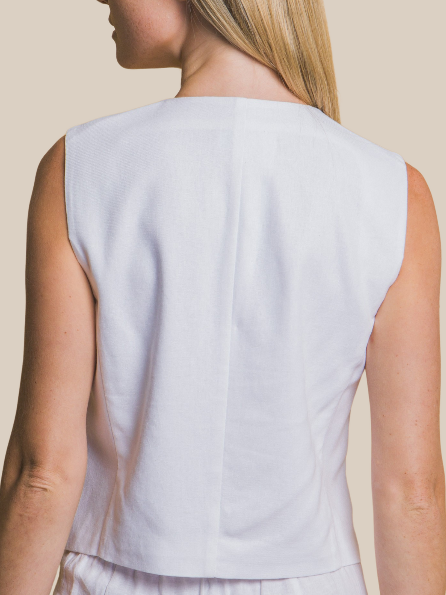GLORIA LINEN VEST