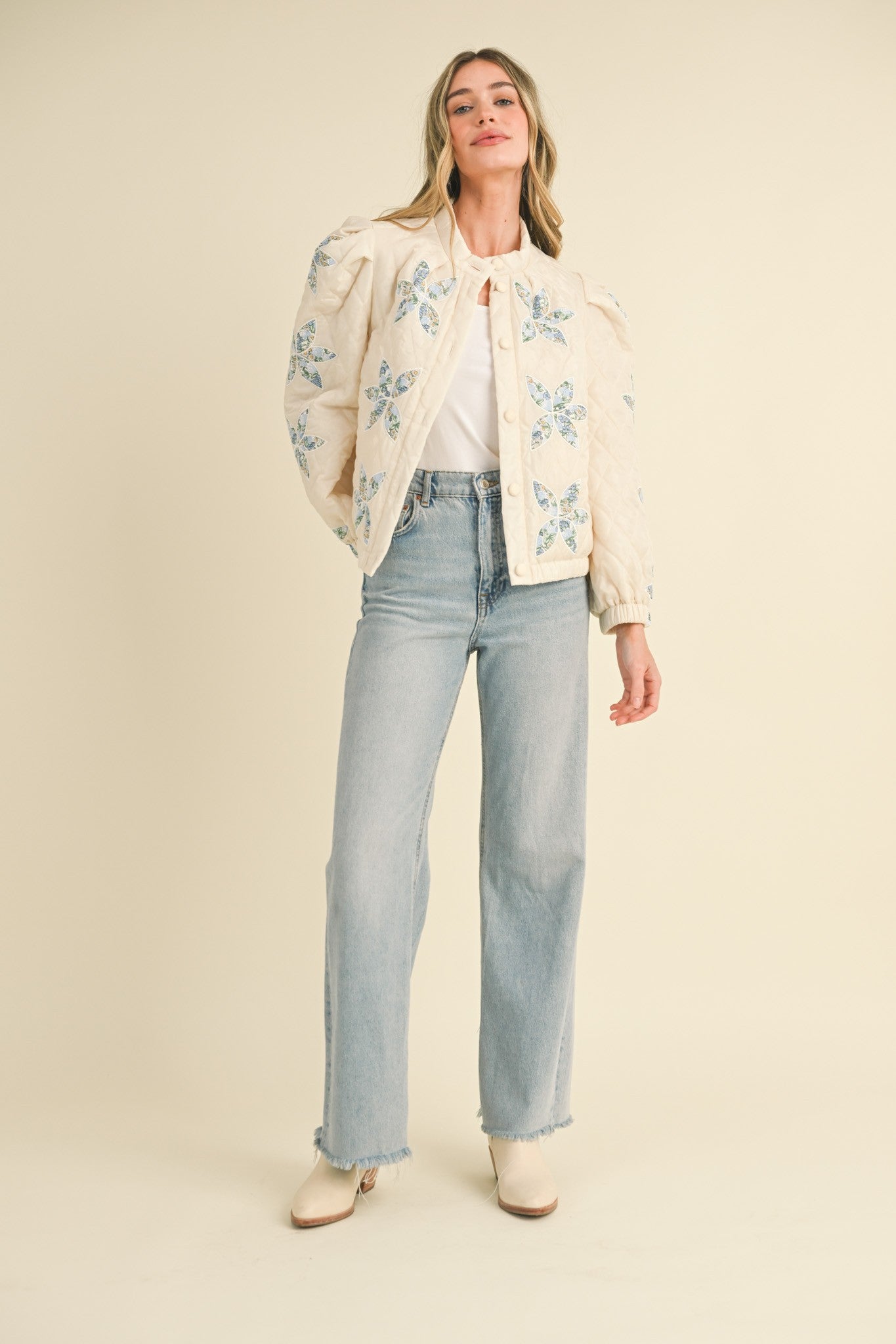 FLORAL PATCHWORK JACKET