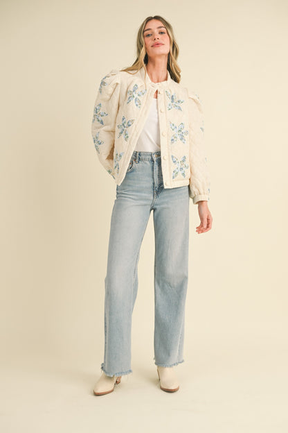 FLORAL PATCHWORK JACKET