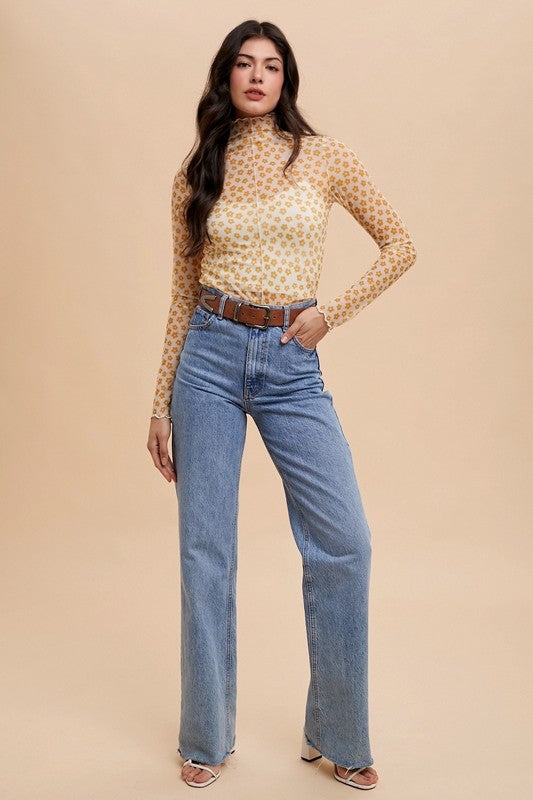 DAISY MESH TOP