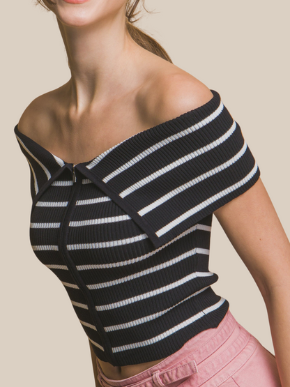 ALICIA STRIPED TOP