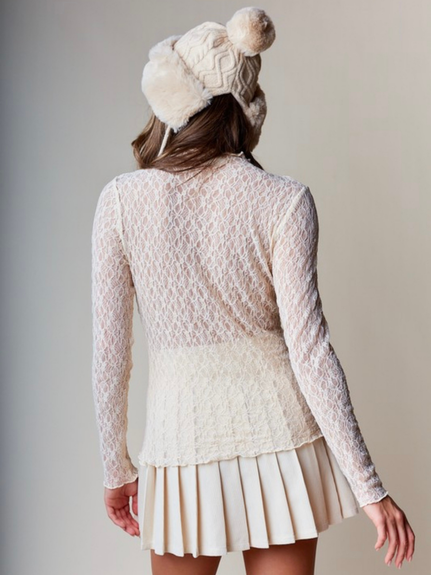 SHEER MESH TOP
