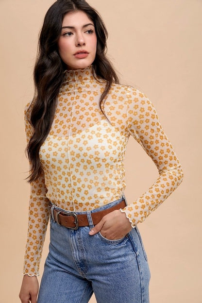DAISY MESH TOP