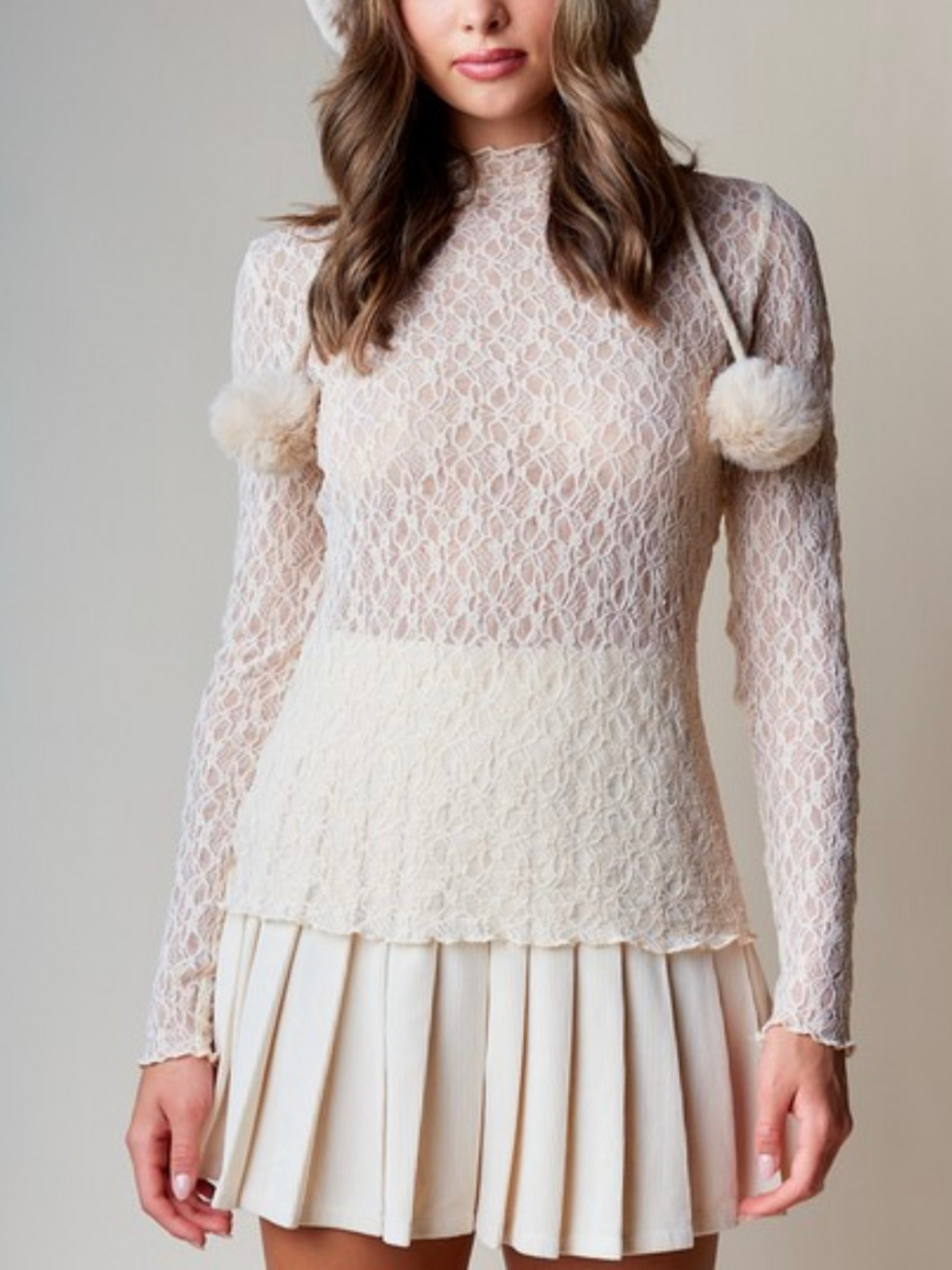 SHEER MESH TOP