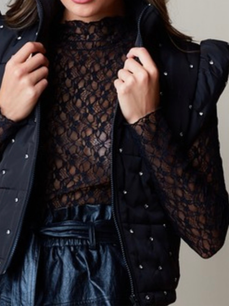 SHEER MESH TOP