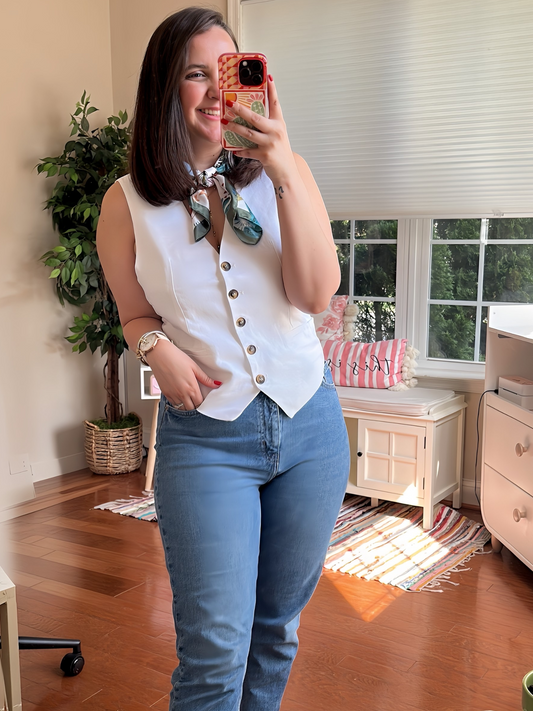 GLORIA LINEN VEST