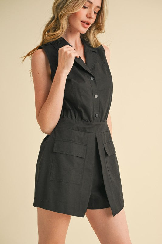 ISA BLACK ROMPER