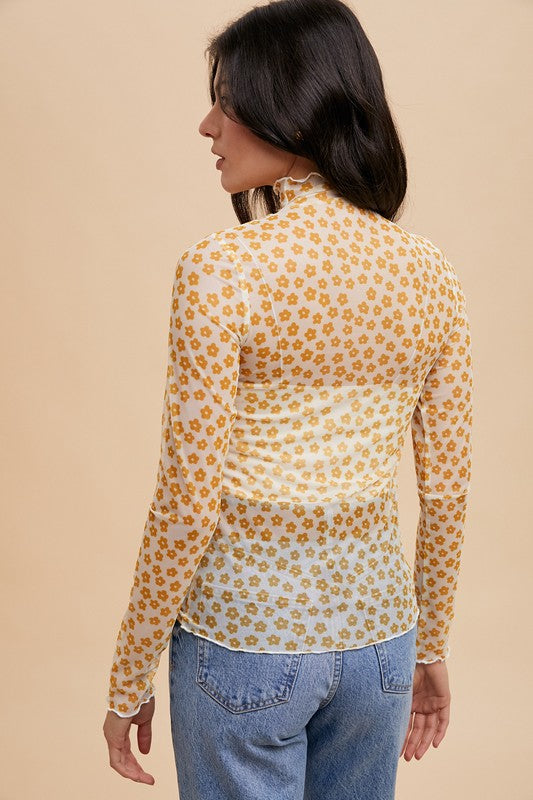 DAISY MESH TOP