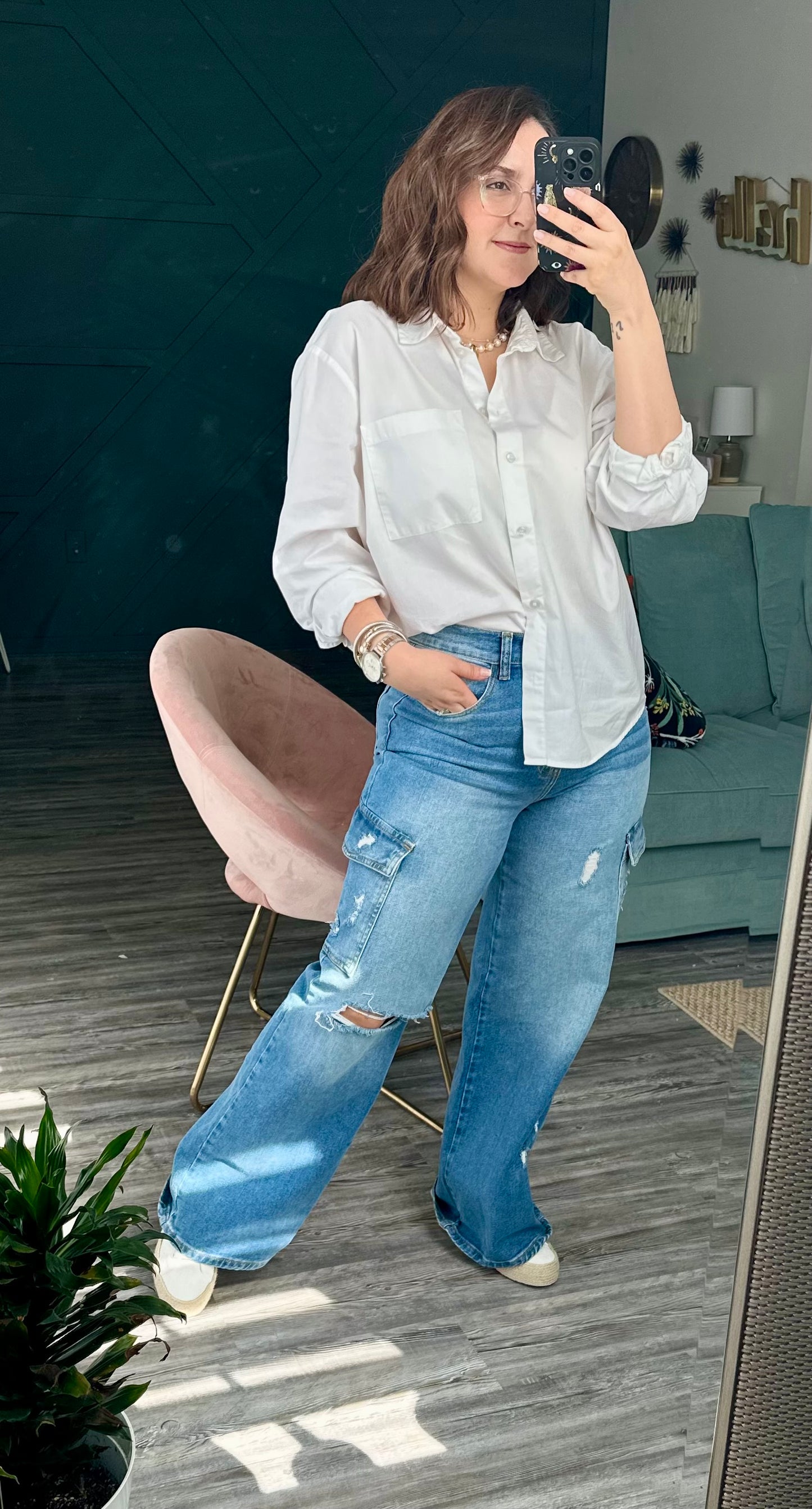 WIDE CARGO JEANS