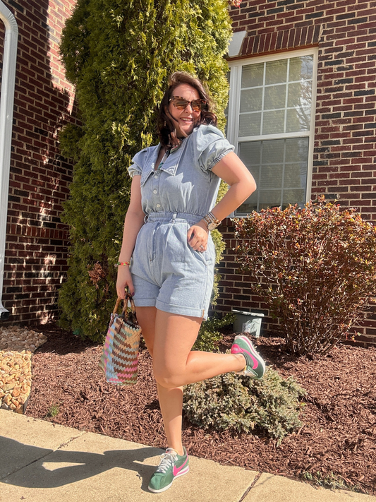 GALA DENIM ROMPER